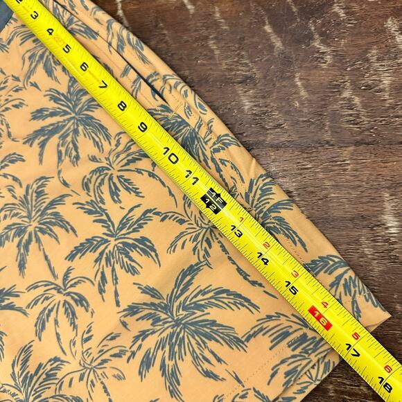 NWT Faherty Shorts Mens 36 Orange Hybrid Board Shorts Casual Beach Adult NWT - Picture 6 of 9